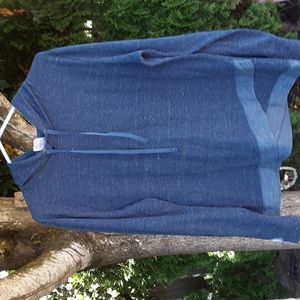 Large Athletic Works blue sweater.